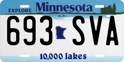 MN license plate 693SVA