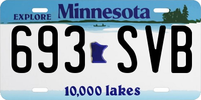 MN license plate 693SVB