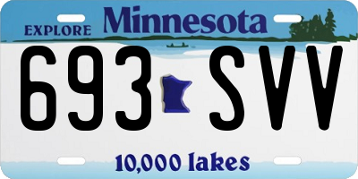 MN license plate 693SVV
