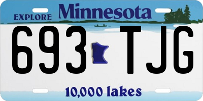 MN license plate 693TJG
