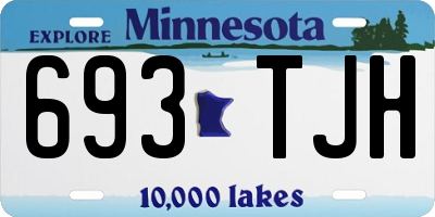 MN license plate 693TJH