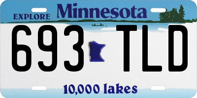 MN license plate 693TLD