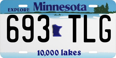 MN license plate 693TLG