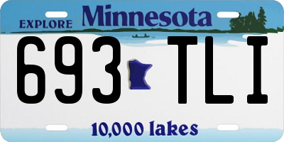 MN license plate 693TLI