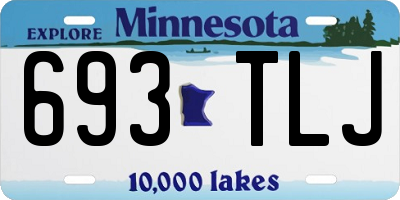MN license plate 693TLJ