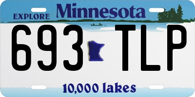 MN license plate 693TLP