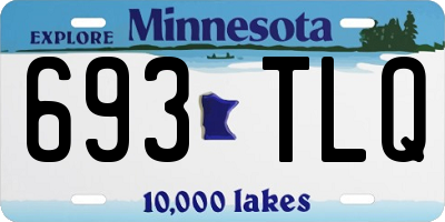 MN license plate 693TLQ
