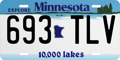 MN license plate 693TLV