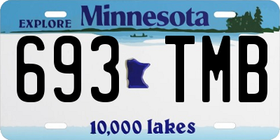 MN license plate 693TMB