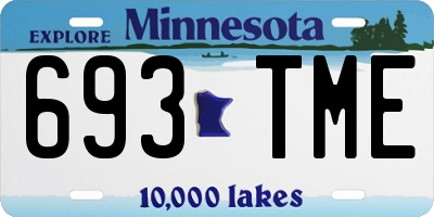 MN license plate 693TME