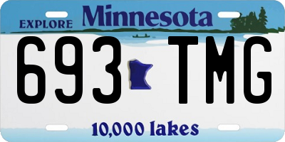 MN license plate 693TMG