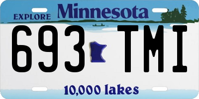 MN license plate 693TMI
