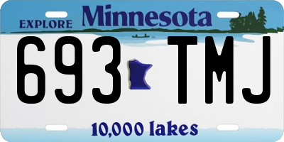 MN license plate 693TMJ