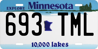 MN license plate 693TML