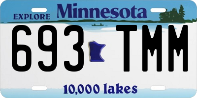 MN license plate 693TMM