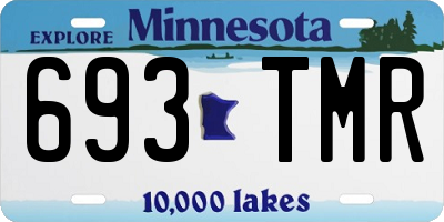 MN license plate 693TMR