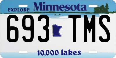 MN license plate 693TMS