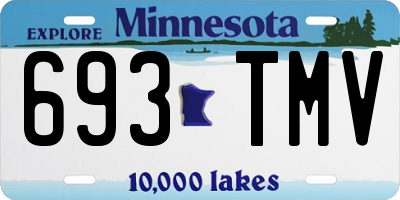 MN license plate 693TMV