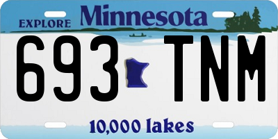 MN license plate 693TNM