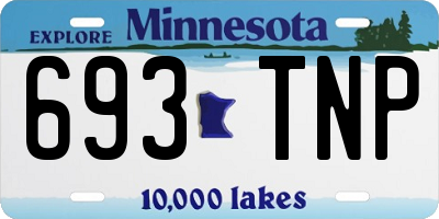MN license plate 693TNP