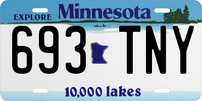 MN license plate 693TNY