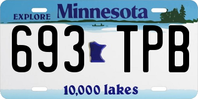 MN license plate 693TPB