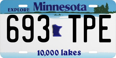 MN license plate 693TPE
