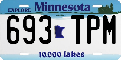 MN license plate 693TPM