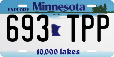 MN license plate 693TPP
