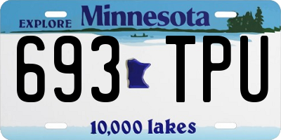 MN license plate 693TPU