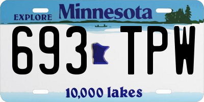 MN license plate 693TPW