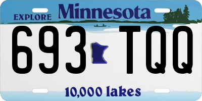 MN license plate 693TQQ