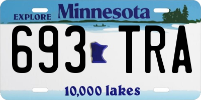 MN license plate 693TRA