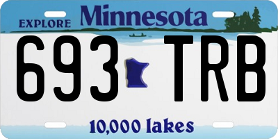 MN license plate 693TRB