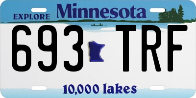 MN license plate 693TRF