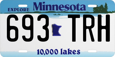 MN license plate 693TRH