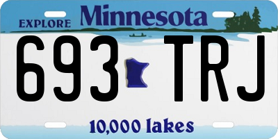 MN license plate 693TRJ