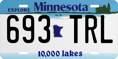 MN license plate 693TRL