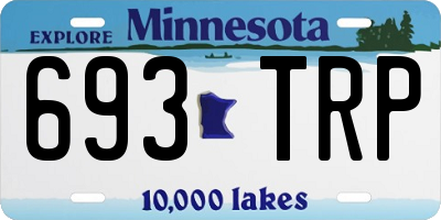 MN license plate 693TRP