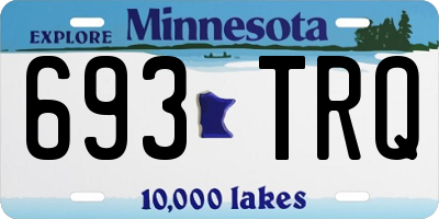 MN license plate 693TRQ