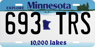 MN license plate 693TRS