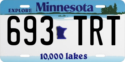 MN license plate 693TRT