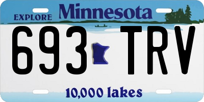 MN license plate 693TRV