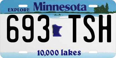 MN license plate 693TSH