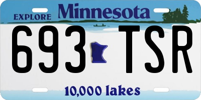 MN license plate 693TSR