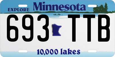 MN license plate 693TTB