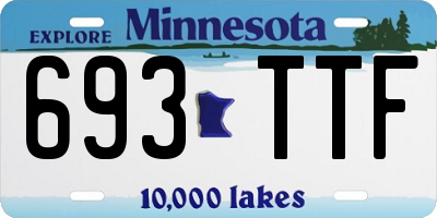 MN license plate 693TTF