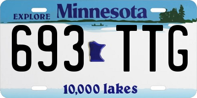 MN license plate 693TTG