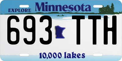 MN license plate 693TTH