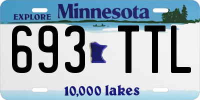MN license plate 693TTL
